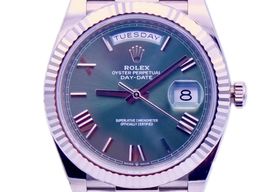 Rolex Day-Date 40 228239 (2024) - Groen wijzerplaat 40mm Witgoud