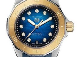 TAG Heuer Aquaracer WBP2450.FT6215 (2026) - Blue dial 30 mm Gold/Steel case