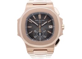 Patek Philippe Nautilus 5980/1R-001 (2024) - Black dial 41 mm Rose Gold case