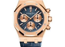 Audemars Piguet Royal Oak Chronograph 26239OR.OO.D315CR.01 (2025) - Blue dial 41 mm Rose Gold case