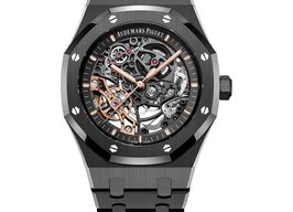 Audemars Piguet Royal Oak Double Balance Wheel Openworked 15416CE.OO.1225CE.01 (2025) - Transparent dial 41 mm Ceramic case