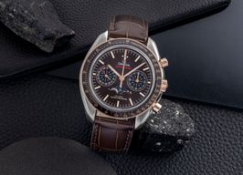 Omega Speedmaster Moonphase 304.23.44.52.13.001 (Onbekend (willekeurig serienummer)) - Bruin wijzerplaat 44mm Staal