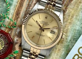 Rolex Datejust 36 16013 (1986) - Gold dial 36 mm Gold/Steel case