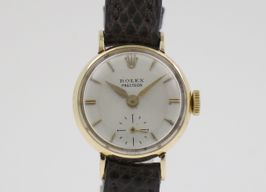 Rolex Precision 9074 (1955) - Silver dial 19 mm Yellow Gold case