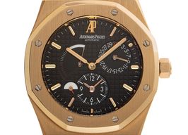 Audemars Piguet Royal Oak Dual Time 26120OR.OO.D002CR.01 (2006) - Zwart wijzerplaat 39mm Roségoud