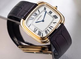 Cartier Vintage Unknown (1970) - Wit wijzerplaat 35mm Geelgoud