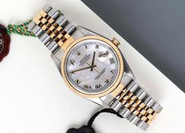 Rolex Datejust 36 16233 (2002) - Pearl dial 36 mm Gold/Steel case