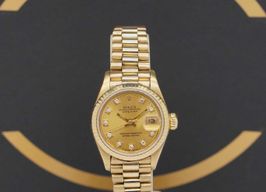 Rolex Lady-Datejust 69178 (1990) - Gold dial 26 mm Yellow Gold case