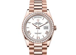 Rolex Day-Date 36 128345RBR (2025) - Wit wijzerplaat 36mm Roségoud