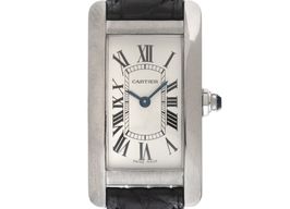 Cartier Tank Américaine 2489 (2002) - White dial 19 mm White Gold case