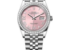 Rolex Datejust 36 126284RBR (2025) - Roze wijzerplaat 36mm Staal
