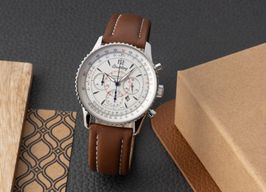 Breitling Montbrillant A41370 (Unknown (random serial)) - Silver dial 38 mm Steel case