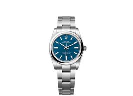 Rolex Oyster Perpetual 34 124200 (2025) - Blauw wijzerplaat 34mm Staal