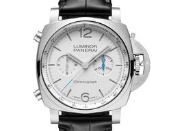 Panerai Luminor Chrono PAM01218 (2024) - Wit wijzerplaat 44mm Staal