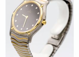 Ebel Classic Wave Diamond (Unknown (random serial)) - Black dial 34 mm Gold/Steel case