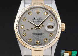 Rolex Datejust 36 16233 (1996) - Zilver wijzerplaat 36mm Goud/Staal