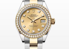 Rolex Lady-Datejust 279383RBR (2026) - Champagne dial 28 mm Gold/Steel case
