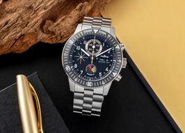 Fortis Chronograph Cosmonauts F2040016 (Onbekend (willekeurig serienummer)) - Zwart wijzerplaat 42mm Titanium