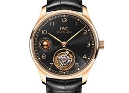 IWC Portuguese Tourbillon IW545901 (2025) - Black dial 42 mm Rose Gold case