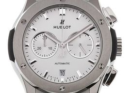 Hublot Classic Fusion Chronograph 541.NX.2611.LR (2024) - Wit wijzerplaat 42mm Titanium