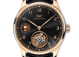 IWC Portuguese Tourbillon IW545901 (2024) - Zwart wijzerplaat 42mm Roségoud