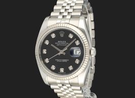 Rolex Datejust 36 116234 (2018) - Black dial 36 mm Steel case