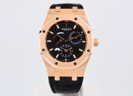 Audemars Piguet Royal Oak Dual Time 26120OR.OO.D002CR.01 (Unknown (random serial)) - Black dial 39 mm Rose Gold case