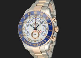 Rolex Yacht-Master II 116681 (2014) - Wit wijzerplaat 44mm Goud/Staal