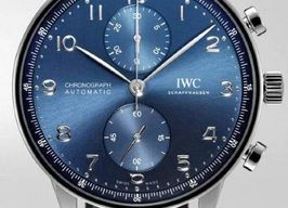 IWC Portuguese Chronograph IW371606 (2025) - Blauw wijzerplaat 41mm Staal