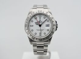 Rolex Explorer II 16570 (2002) - Wit wijzerplaat 40mm Staal