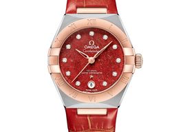 Omega Constellation 131.23.29.20.99.002 (2025) - Red dial 29 mm Steel case