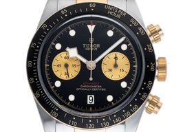 Tudor Black Bay Chrono 79363N (2022) - Black dial 41 mm Gold/Steel case