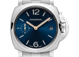 Panerai Luminor Due PAM01123 (2026) - Blauw wijzerplaat 38mm Staal