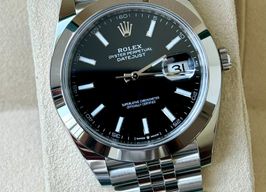 Rolex Datejust 41 126300 (2024) - Zwart wijzerplaat 41mm Staal