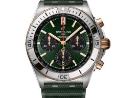 Breitling Chronomat 42 UB0134131L1S1 (2024) - Groen wijzerplaat 43mm Goud/Staal