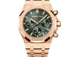 Audemars Piguet Royal Oak Chronograph 26240OR.OO.1320OR.08 (2024) - Green dial 41 mm Rose Gold case