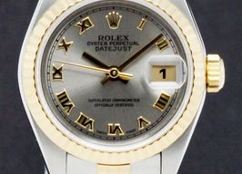 Rolex Lady-Datejust 79173 (2008) - Grey dial 26 mm Gold/Steel case