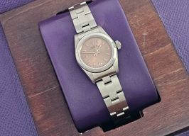 Rolex Oyster Perpetual 67180 (1995) - Roze wijzerplaat 26mm Staal