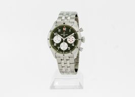 Breitling Classic AVI A233802A1L1A1 (2024) - Groen wijzerplaat 42mm Staal