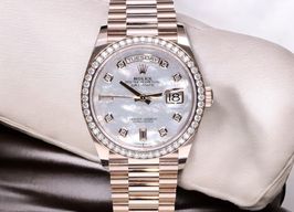 Rolex Day-Date 36 128345RBR (2022) - Pearl dial 36 mm Rose Gold case