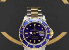 Rolex Submariner Date 16613 (1991) - Paars wijzerplaat 40mm Goud/Staal