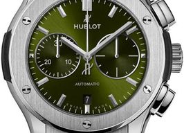 Hublot Classic Fusion Chronograph 521.NX.8970.RX (2025) - Green dial 45 mm Titanium case