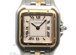 Cartier Panthère 1120 (Unknown (random serial)) - White dial 22 mm Gold/Steel case