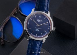 Glashütte Original Senator 1-39-47-06-02-04 (Onbekend (willekeurig serienummer)) - Blauw wijzerplaat 43mm Staal