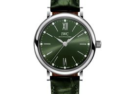 IWC Portofino Automatic IW357405 (2023) - Groen wijzerplaat 34mm Staal