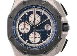 Audemars Piguet Royal Oak Offshore Chronograph 26401PO.OO.A018CR.01 (2016) - Blue dial 44 mm Platinum case