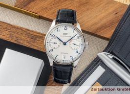 IWC Portuguese Automatic IW500107 (2005) - Zilver wijzerplaat 42mm Staal