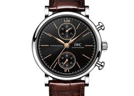 IWC Portofino Chronograph IW391404 (2025) - Zwart wijzerplaat 39mm Staal
