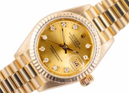 Rolex Lady-Datejust 69178 (1986) - Champagne dial 26 mm Yellow Gold case