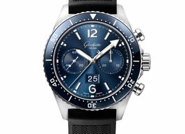 Glashütte Original SeaQ Chronograph 1-37-23-02-81-33 (2024) - Blauw wijzerplaat 43mm Staal